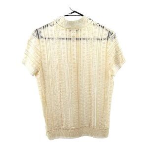 Banana Republic | M Medium Women’s Cream Lace Short Blouse